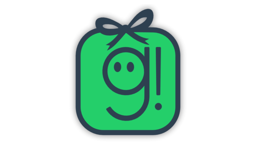 Illustration eines Geschenks mit dem Buchstaben "g" als Logo der App "givit!"