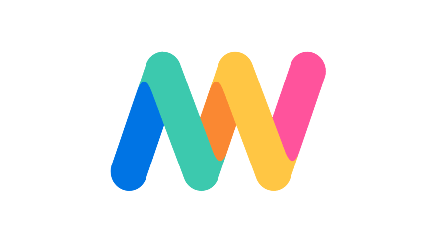 Buntes, stilisiertes "A" und "W" als Logo der App AWorld